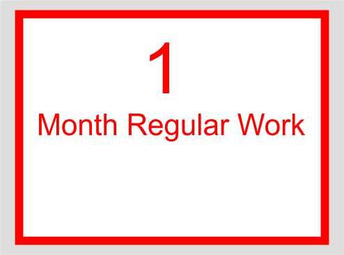 Month Regular Work